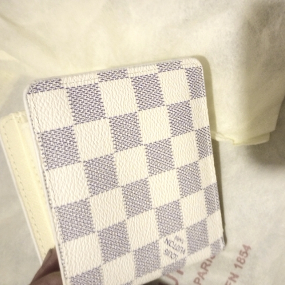 Louis Vuitton Damier Azur Multiple Wallet/ billfold 1214lv31